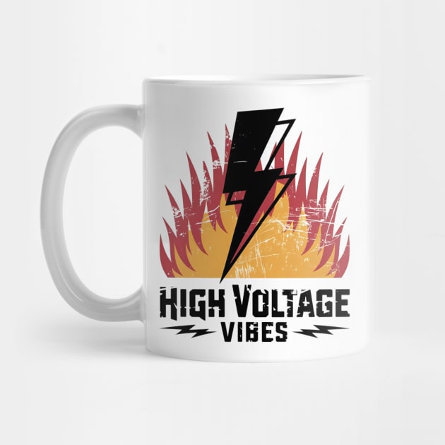 High Voltage Vibes - Bold Rock & Roll Lightning by Mara Bun